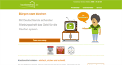 Desktop Screenshot of kautionsfrei.de