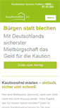 Mobile Screenshot of kautionsfrei.de